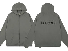 Fear of God Essentials Full-Zip Hoodie Ash Grey