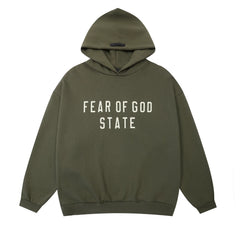 Fear of God State Pullover Hoodie Evergreen