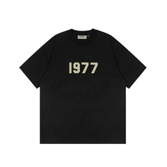 Fear of God Essentials 1977 Flocked Tee – Black