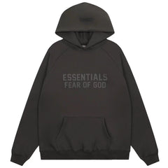Fear of God Essentials Double Line Pullover Hoodie Off Black