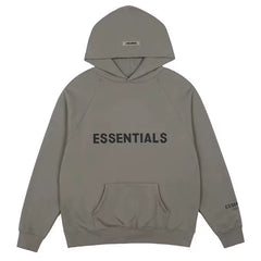 Fear of God Essentials Sleeve Print Pullover Hoodie – Carbon Gray
