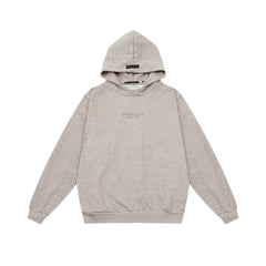 Fear of God Essentials Silicone Logo Hoodie & Sweatpants Set Oat Heather