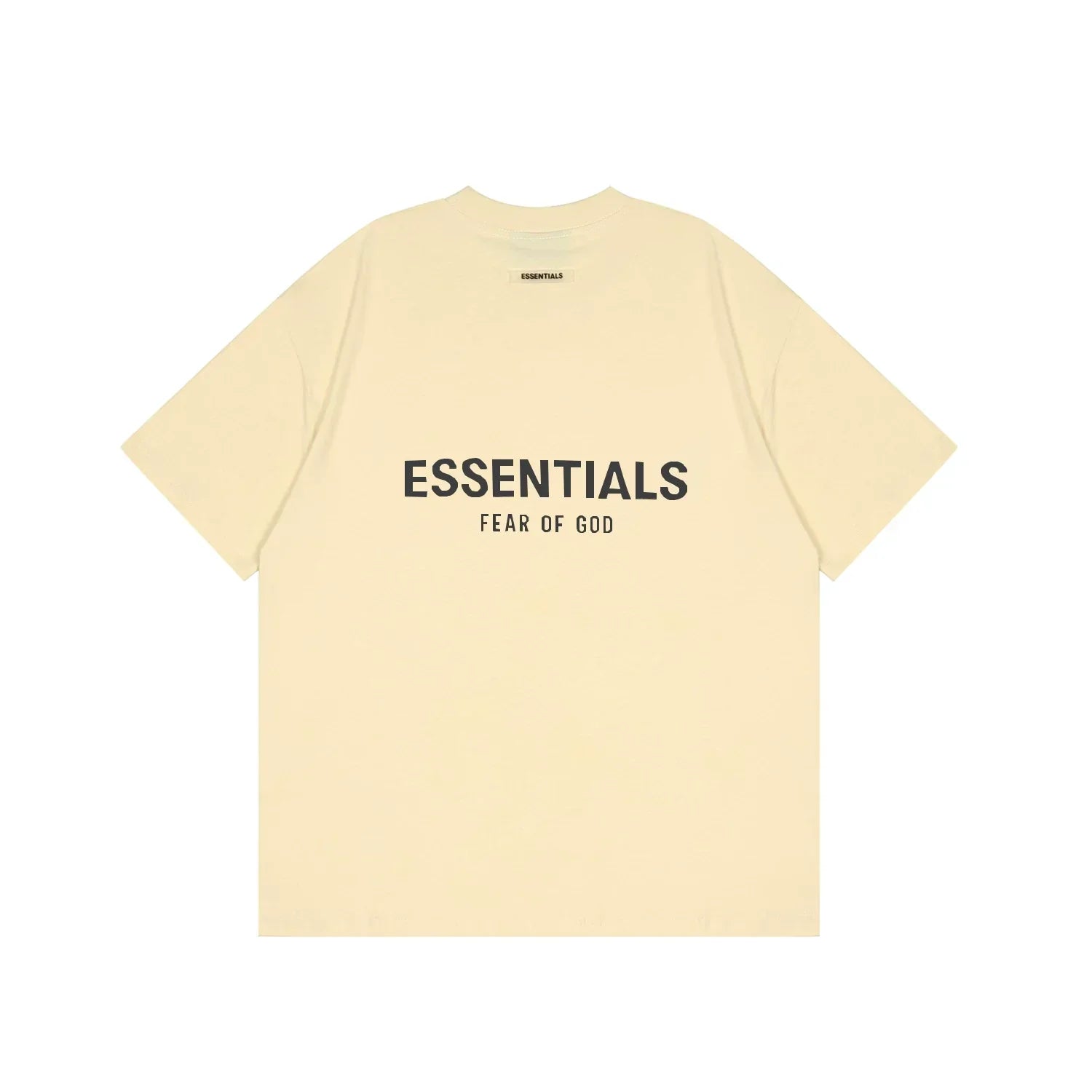 Essentials Fear of God Back-Print 3D Flocked Tee – Apricot