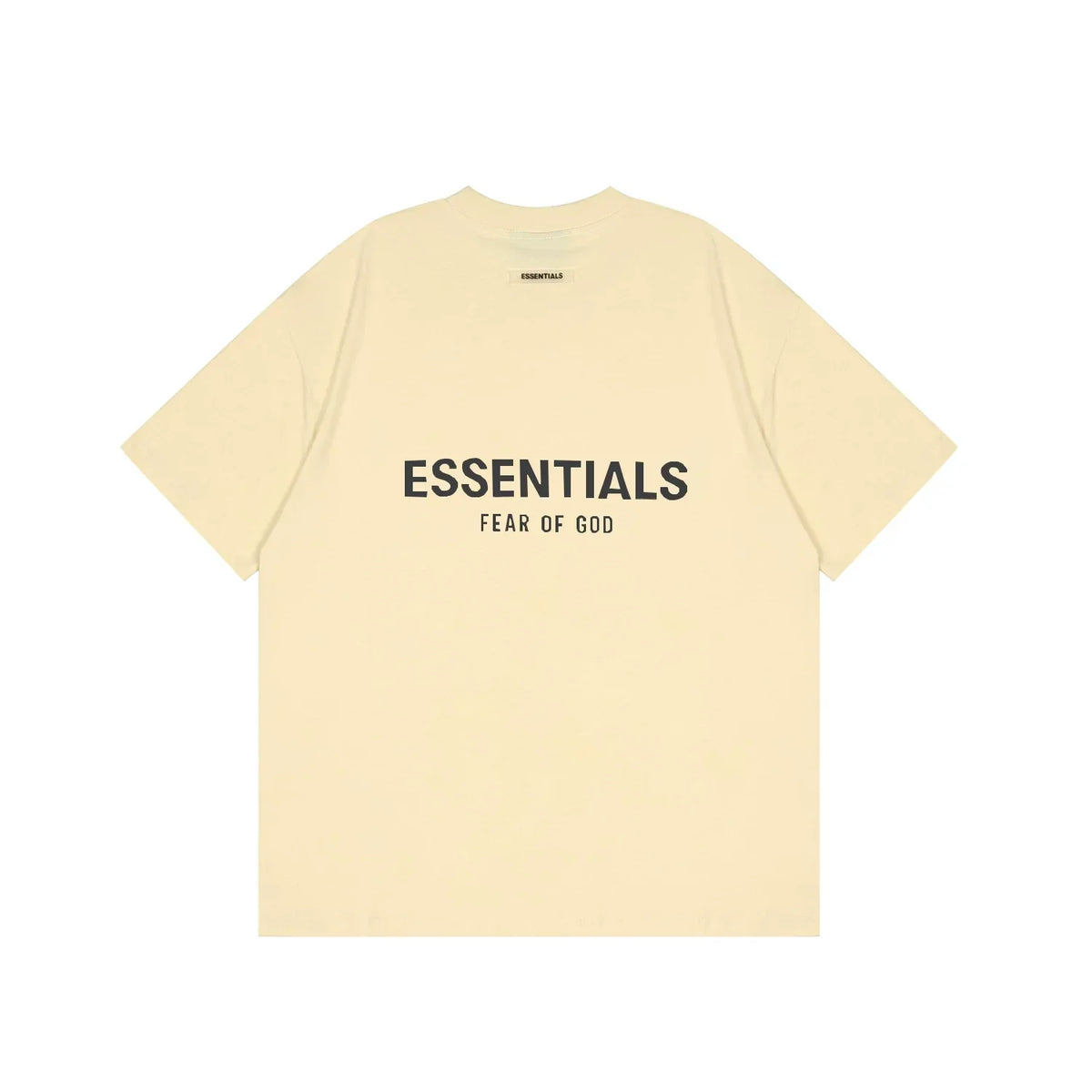 Essentials Fear of God Back-Print 3D Flocked Tee – Apricot