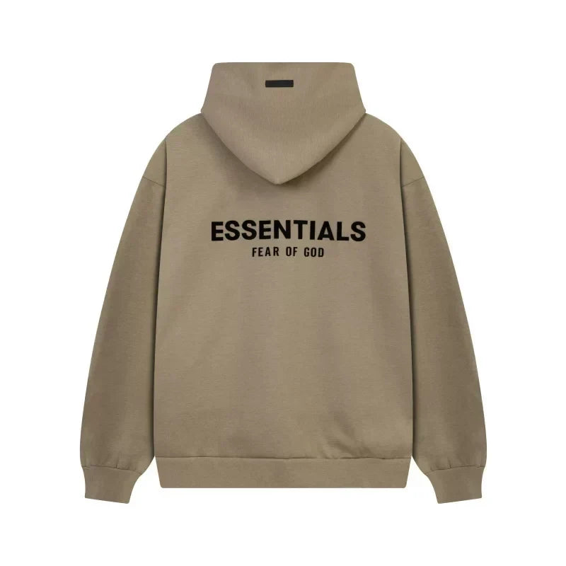 FOG Essentials Desert Gold Brown Fleece Hoodie