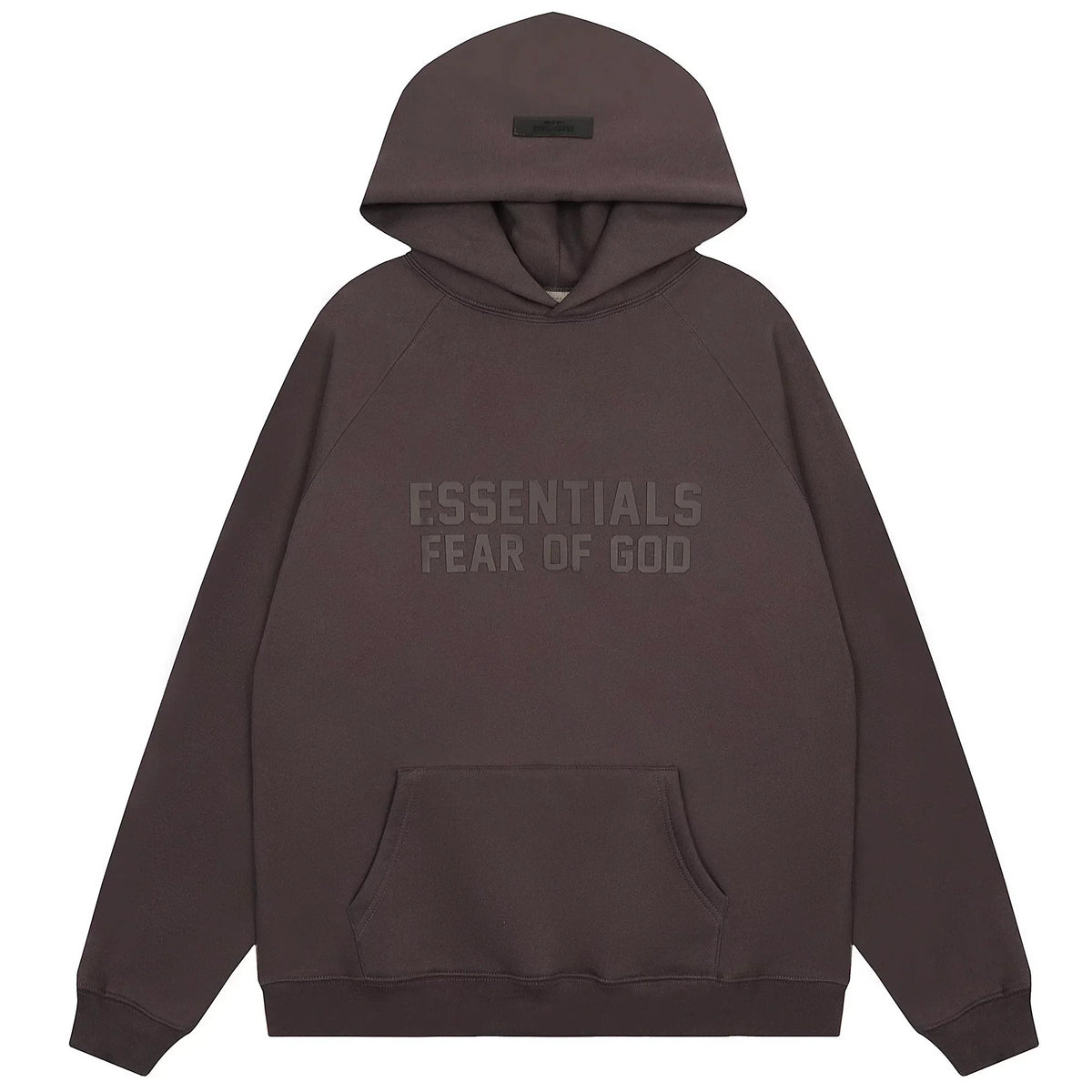 Fear of God Essentials Double Line Pullover Hoodie Plum
