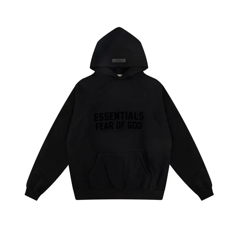 Fear of God Essentials Double Line Hoodie & Sweatpants Set Black