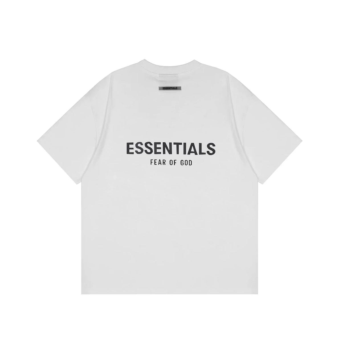 Essentials Fear of God Back-Print 3D Flocked Tee – White