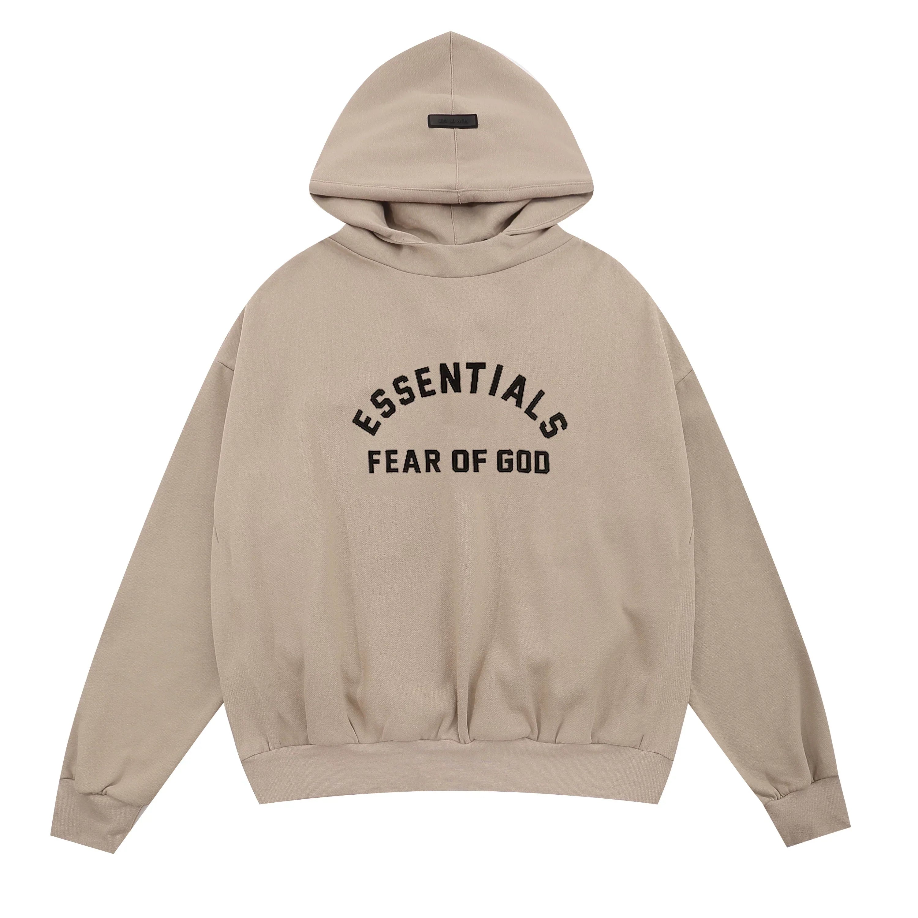 Fear of God Essentials Arch Logo Pullover Hoodie – Sand