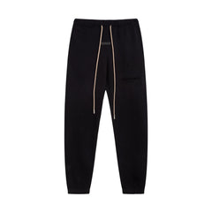 Fear of God Essentials Silicone Logo Hoodie & Sweatpants Set Black