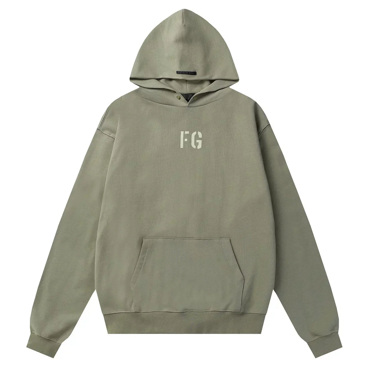 Fear of God Essentials FG Stencil Hoodie Sage