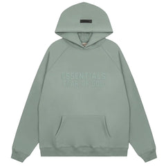 Fear of God Essentials Double Line Pullover Hoodie Haze Blue
