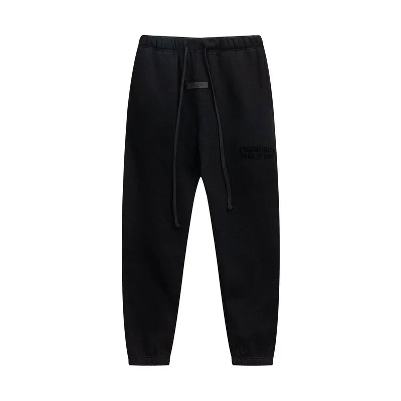 Fear of God Essentials Double Line Hoodie & Sweatpants Set Black