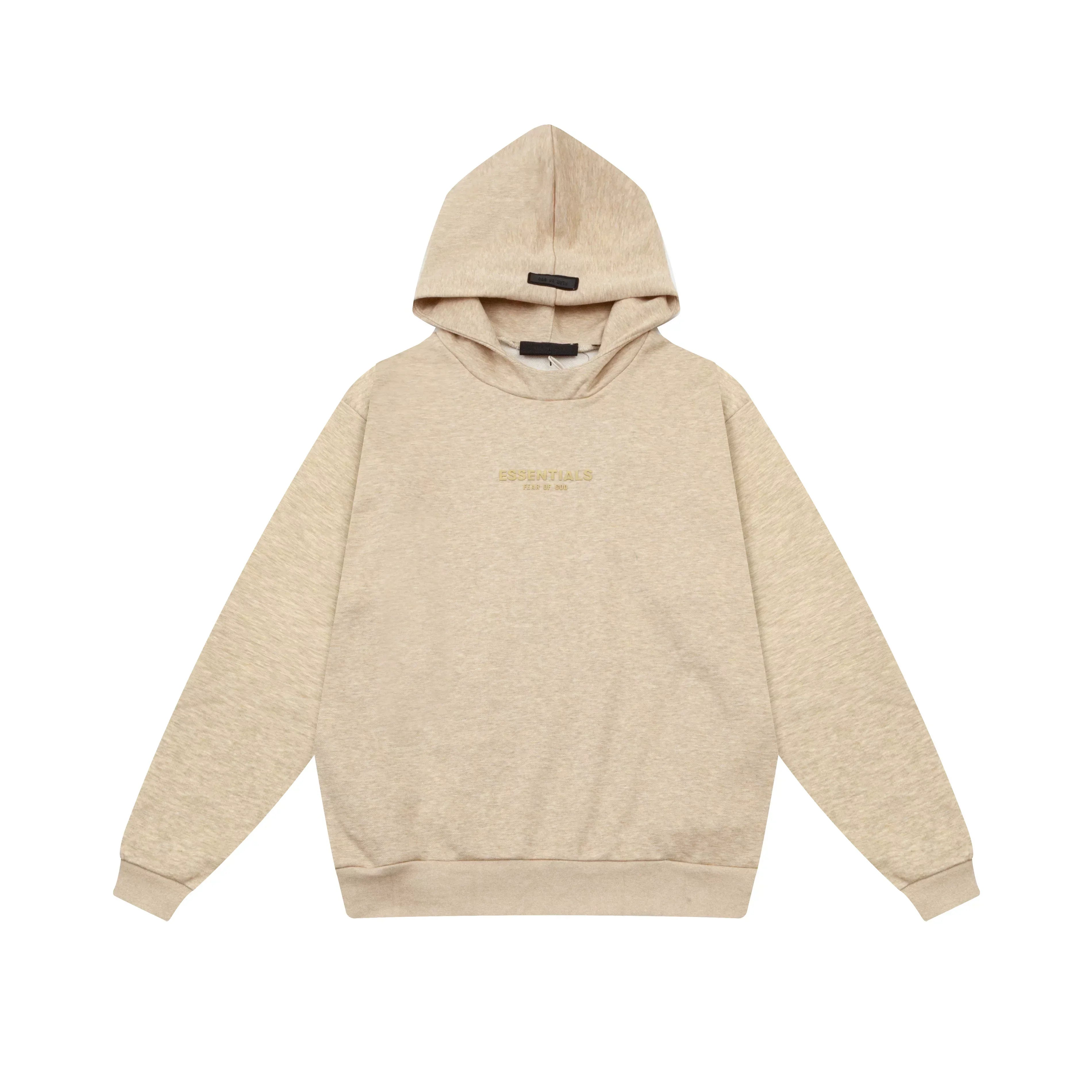 Fear of God Essentials Silicone Logo Hoodie & Sweatpants Set Wheat