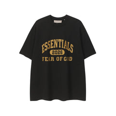 ESSENTIALS Fear of God 2026 Tee – Black Gold Print