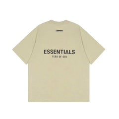 Essentials Fear of God Back-Print 3D Flocked Tee – Camel