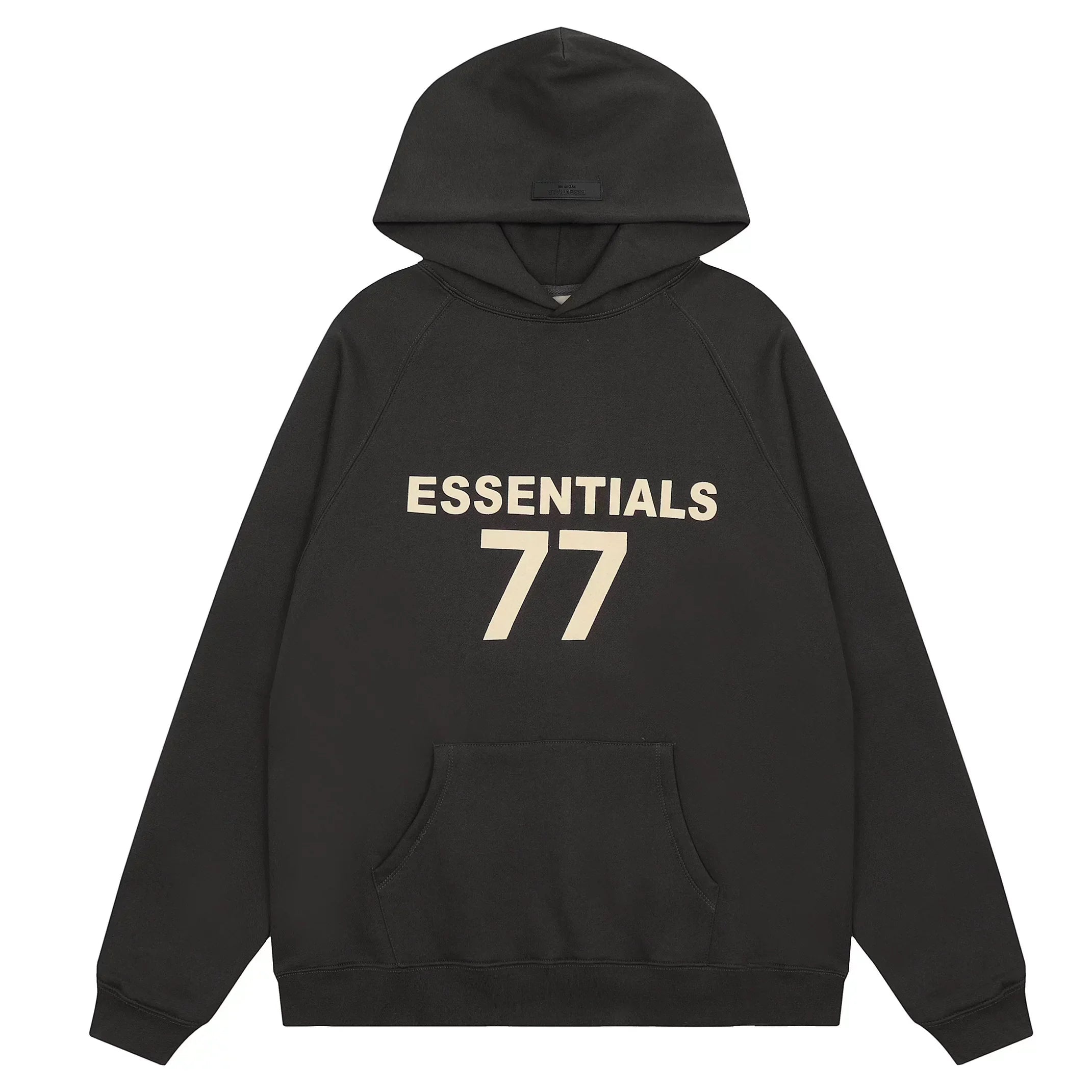 Fear of God Essentials 77 Jersey Pullover Hoodie Black