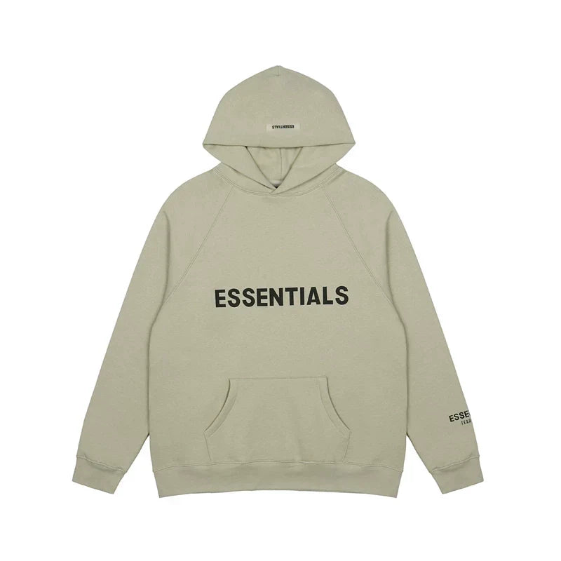Fear of God Essentials Sleeve Print Pullover Hoodie – Sage Green