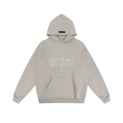 Fear of God Essentials Double Line Hoodie & Sweatpants Set Silver Grey