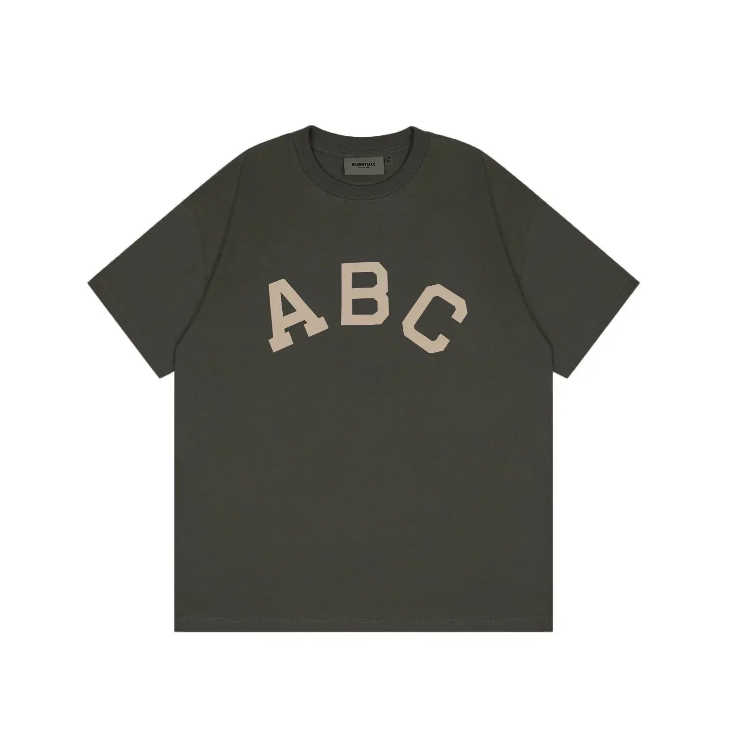 Fear of God Essentials ABC Flocked Tee – Deep Grey