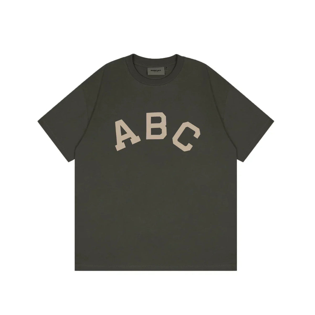 Fear of God Essentials ABC Flocked Tee – Deep Grey