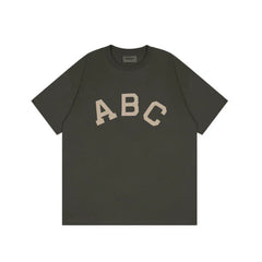 Fear of God Essentials ABC Flocked Tee – Deep Grey